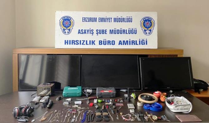 Erzurum polisinden sıkı denetim..200 bin TL’lik hırsızlık failleri yakalandı