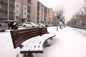 Erzurum’da kar