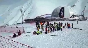 Snowboard Türkiye Şampiyonası Palandöken'de başladı