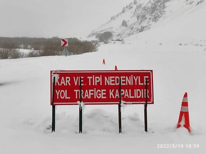 Veteriner hekimler hasta hayvanlar için karlı yolları aştı