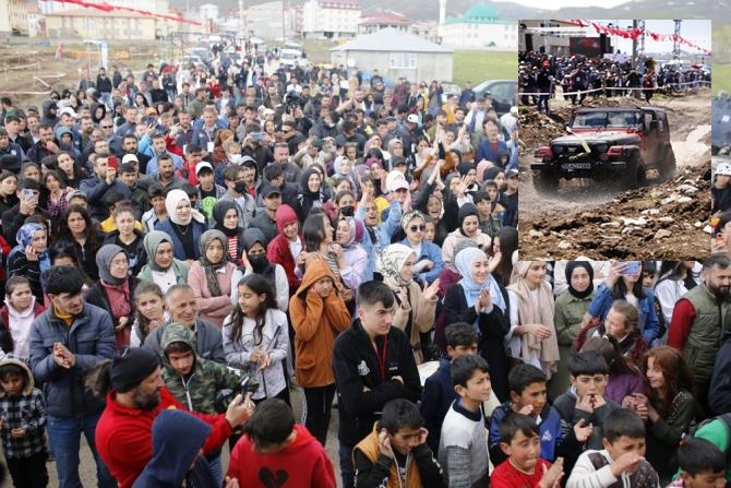 Erzurum’da yapılan off-road yarışları nefesleri kesti