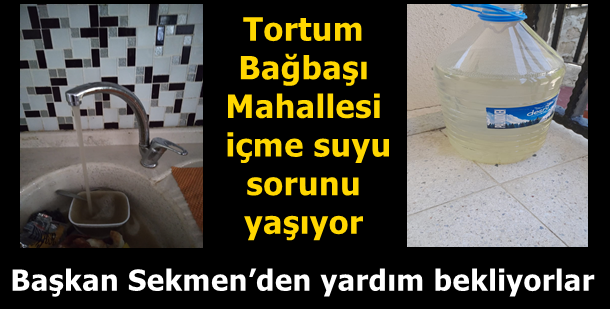 Tortum Bağbaşı Mahallesi içme suyu sorunu yaşıyor…Bağbaşı sakinleri Erzurum Büyükşehir Belediye Başkanı Mehmet Sekmen’den yardım bekliyor…