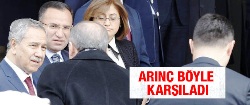 Erdoğan'ı Arınç böyle karşıladı