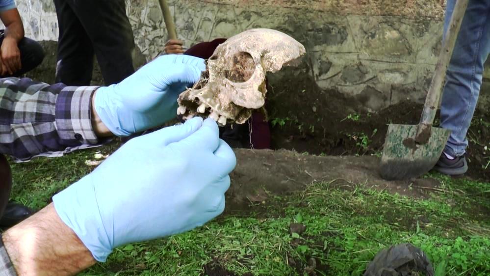 Erzurum'da ortaya çıkan kemik parçaları panik yaşattı