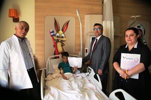 Erzurum Şehir Hastanesi’nde karne sevinci