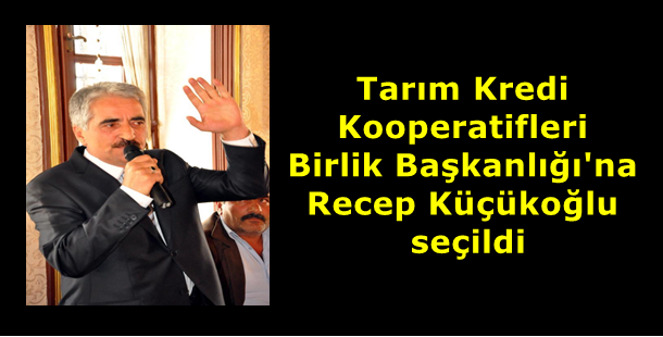 Tarım Kredi Kooperatifleri Birlik Başkanlığına Recep Küçükoğlu seçildi