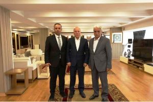 Tarım Kredi Kooperatifleri Bölge Birliği Yönetim Kurulu Başkanı Recep Küçükoğlu ve Bölge Müdürü Bekir Parlak,'tan Başkan Sekmen'e ziyaret...