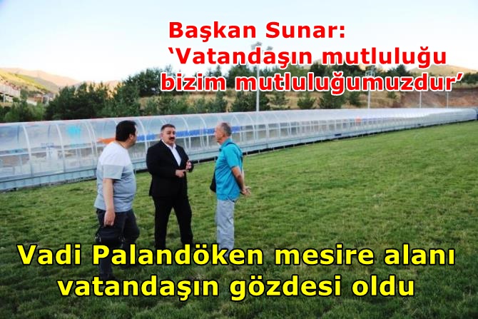 Vadi Palandöken mesire alanı vatandaşın gözdesi oldu