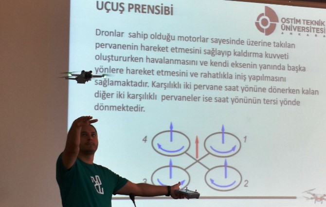 DERSTE DRONE UÇURULDU