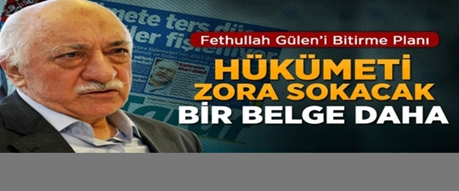 Hükümeti zora sokacak bir belge daha...