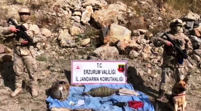 Erzurum-Muş karayoluna 2 metre mesafede gömülü uzaktan komutalı EYP düzeneği ele geçirildi