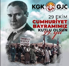 KGK Genel Başkanı Dim: “Yaşasın Cumhuriyet”