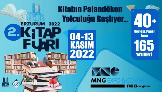 Edebiyat dünyasının kalbi, Erzurum MNG Expo Kitap Fuarı’nda atacak