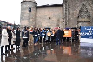 Erzurum’da 25 Kasım Kadına Yönelik Şiddete Karşı Uluslararası Mücadele Günü etkinlikleri