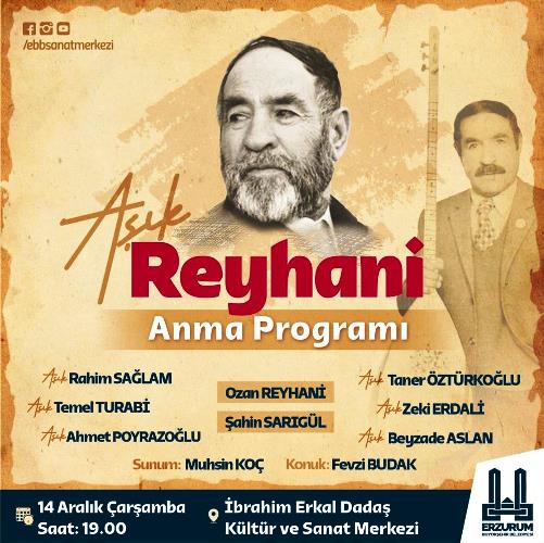 Âşık Reyhani’ye vefa gecesi düzenleniyor