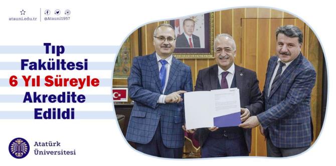 Tıp fakültesi 6 yıl süreyle akredite edildi