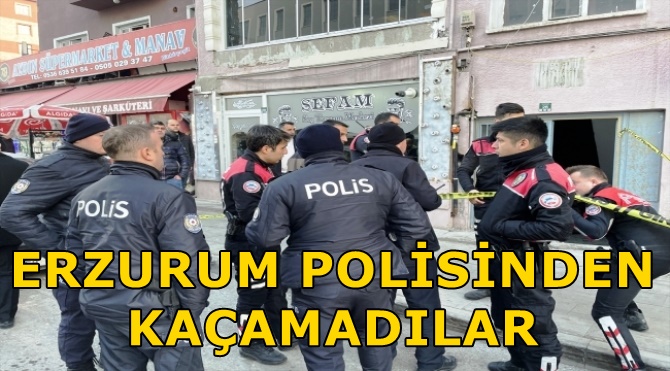 Erzurum’da aranan 84 kişi yakalanarak cezaevine gönderildi..