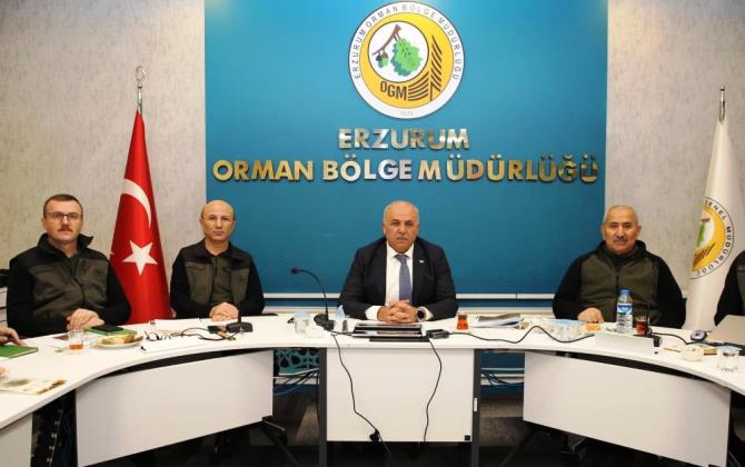 Erzurum Orman Bölge Müdürlüğü 2022 yılı faaliyetleri ile 2023 yılı program ve hedefleri değerlendirildi