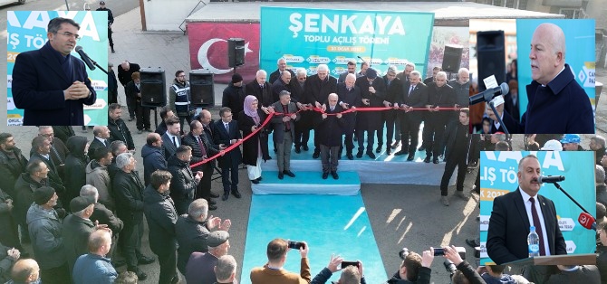 BÜYÜKŞEHİR ŞENKAYA’DAKİ YATIRIMLARININ AÇILIŞINI YAPTI