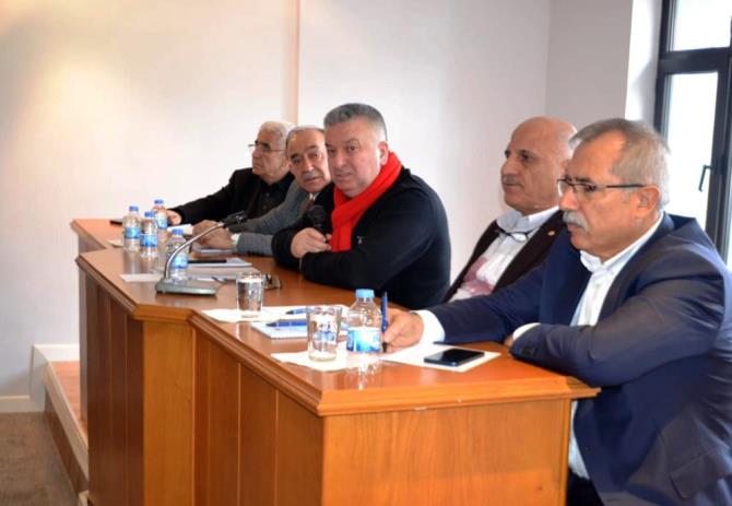 Kabaloğlu Erzurum’da sendika temsilcileri ile bir araya geldi