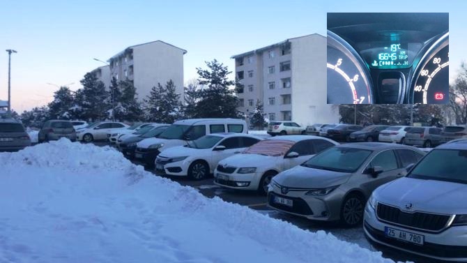 Erzurum dondurucu soğuklara teslim