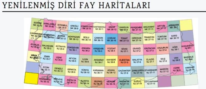 MTA yenilenmiş diri fay haritalarını yayınladı