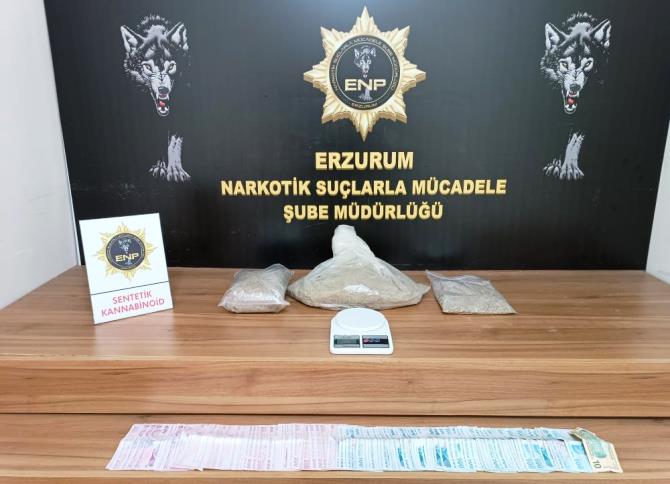 Erzurum’da uyuşturucu operasyonu: 1 tutuklama