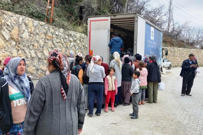 ETÜ’nün deprem bölgesindeki yardım seferberliği devam ediyor