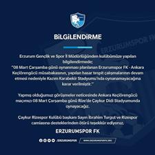 Depremden etkilenen stadyumda Ankara Keçiörengücü maçı oynanmayacak