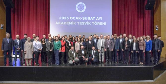 Ocak ve Şubat ayı akademik teşvik ve ödül töreni düzenlendi