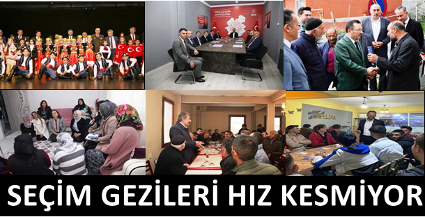 Ak Parti Milletvekili adayları seçim gezilerini sürdürüyor