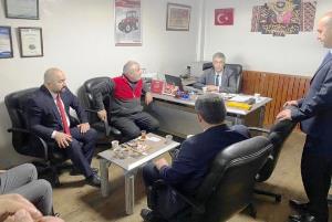Kamil Aydın Pasinler Sanayi Esnafını ziyaret etti
