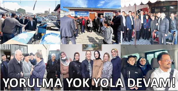 Ak Parti Milletvekili adayları 'Yorulma yok yola devam'