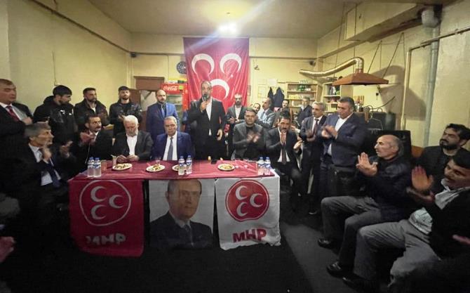 MHP Aşkale Seçim Koordinasyon Merkezi’nde coşkulu açılış