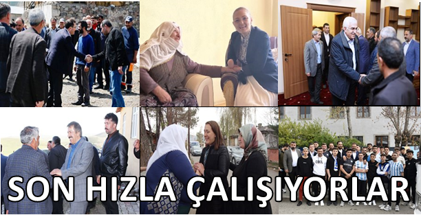 AK Partili Adaylar son hızla çalışıyorlar...