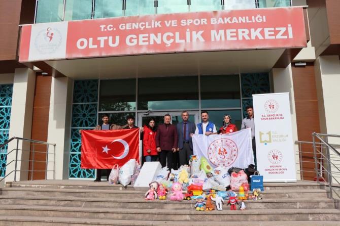 Gençlik merkezinden depremzede çocuklara 3 bin adet oyuncak