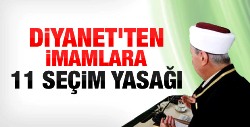 İmamlara yerel seçim uyarısı