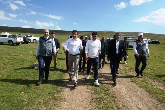 Erzurum'un meraları göçer aileleri ağırlıyor