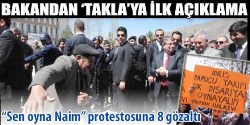 Bakan Şahin'e protesto şoku!
