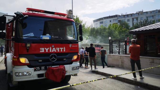 Erzurum’da trafo yangını