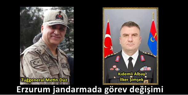 Erzurum jandarmada görev değişimi