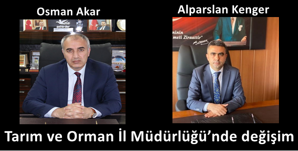 Tarım ve Orman İl Müdürlüğü’nde değişim