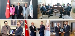 Rektör Çakmak Ankara’da çeşitli temaslarda bulundu
