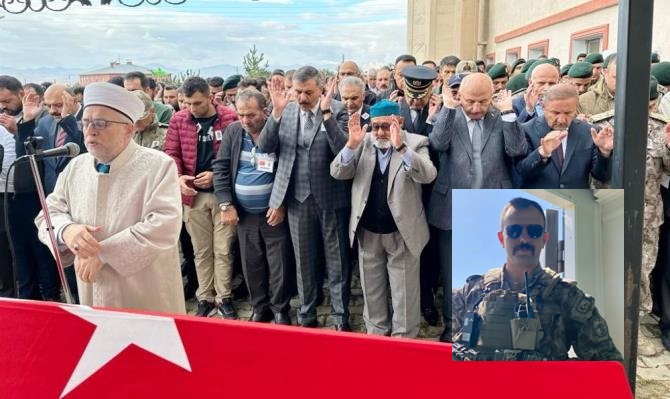 Şehit özel harekat polisi memleketi Erzurum'da son yolculuğuna uğurlandı