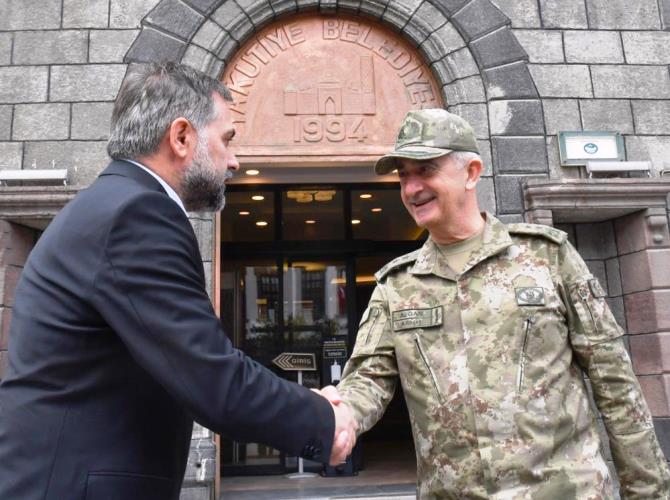 9. Kolordu Komutanı Tümgeneral Tevfik Algan’dan Yakutiye’ye ziyaret