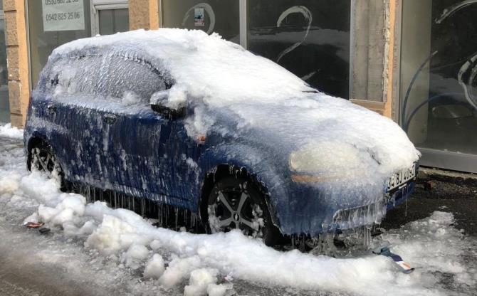 Erzurum’da kutupları aratmayan manzara