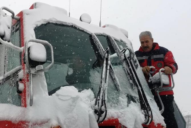 Erzurum'da sağlık personeli kışa hazır