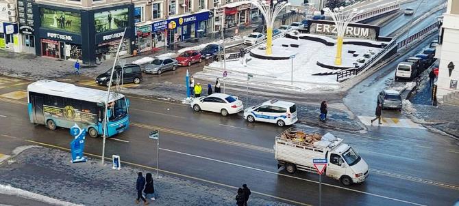 Erzurum trafiğine 1 ayda 3 bin 360 araç kaydı