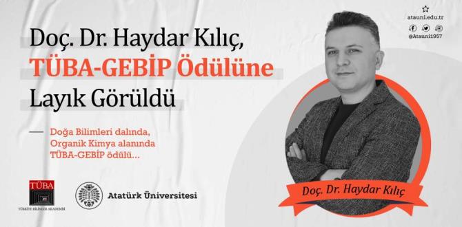 Doç. Dr. Kılıç, TÜBA-GEBİP ödülüne layık görüldü