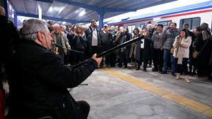 Yılın ilk seferinde Doğu Ekspres Erzurum'da mola verdi